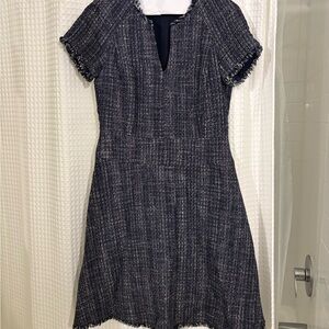 Banana Republic Navy Tweed Dress
